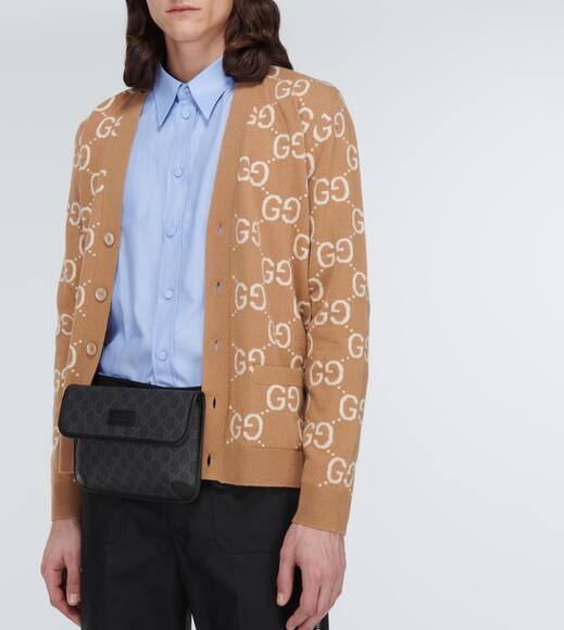 gucci gg wool belt bag