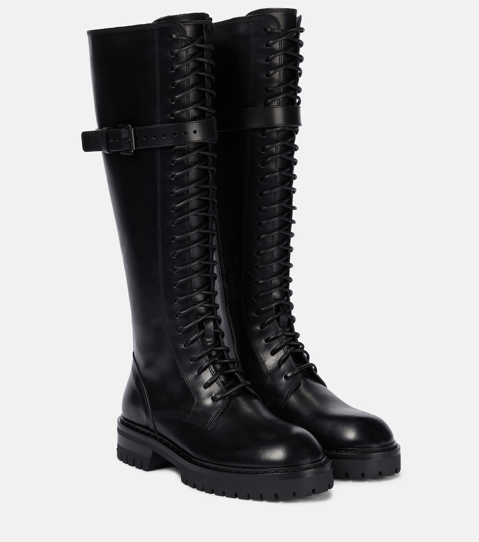 combat boots knee high