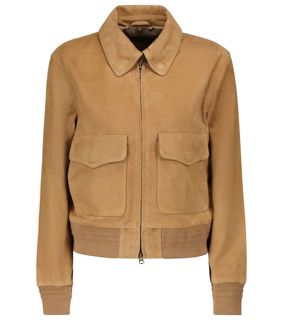 polo ralph lauren suede bomber jacket