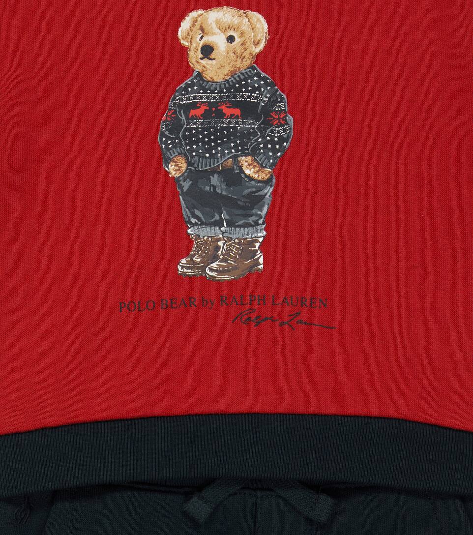 polo sweatshirt and sweatpants set