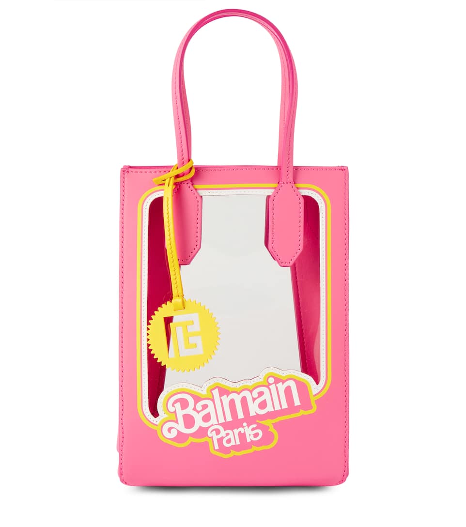 Balmain - x Barbie ® PVC and leather tote | Mytheresa