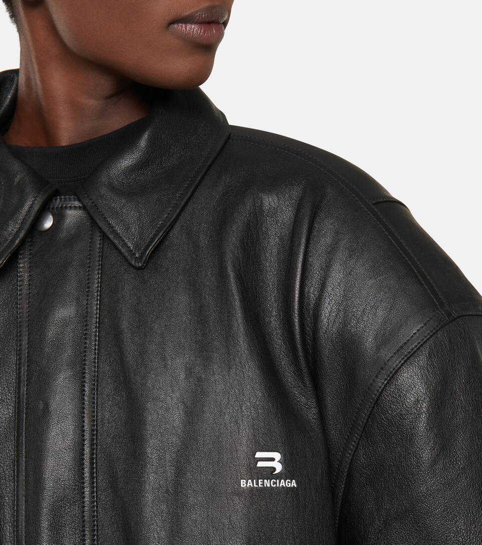 balenciaga jacket leather
