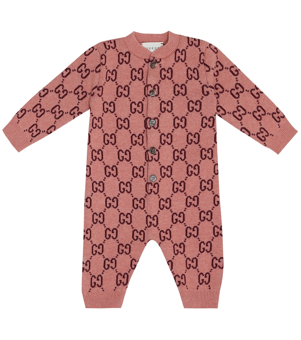 Gucci Kids Baby GG wooljacquard onesie Mytheresa