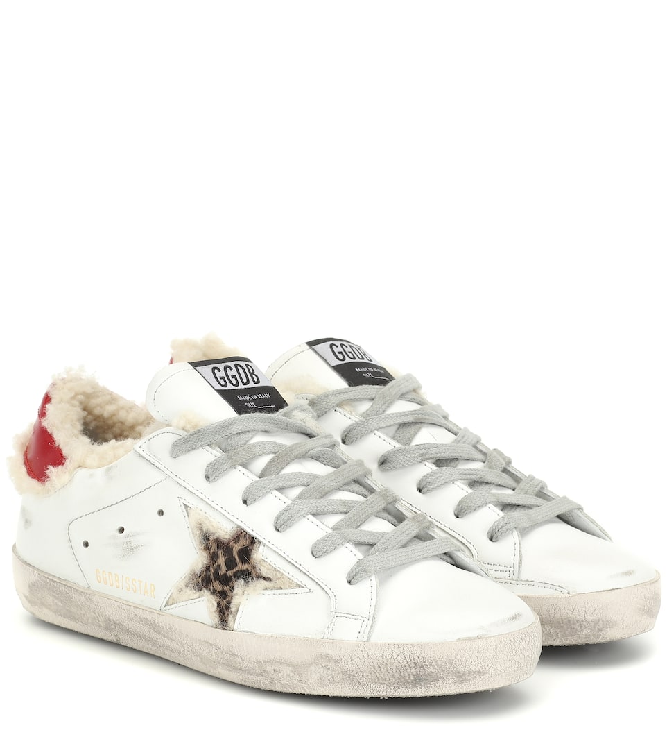 shearling golden goose sneakers