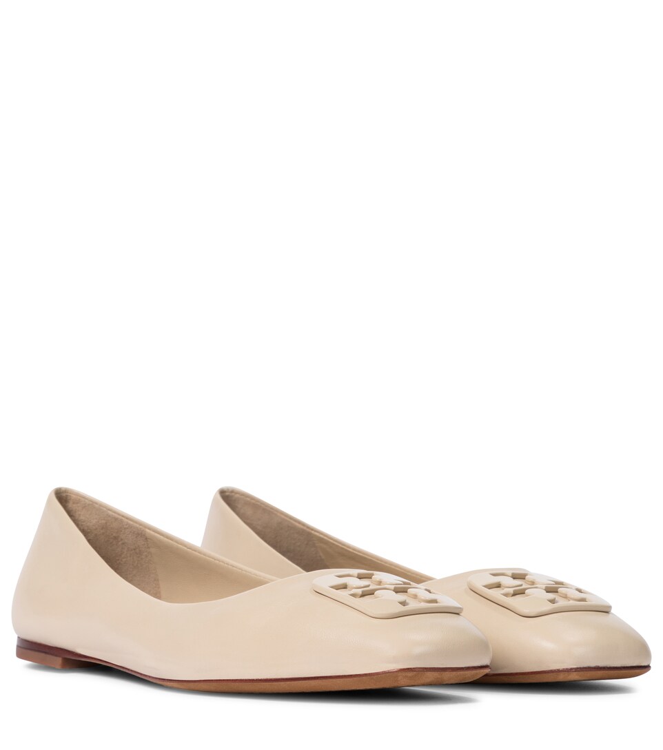 Tory Burch Georgia皮革芭蕾舞平底鞋 Mytheresa