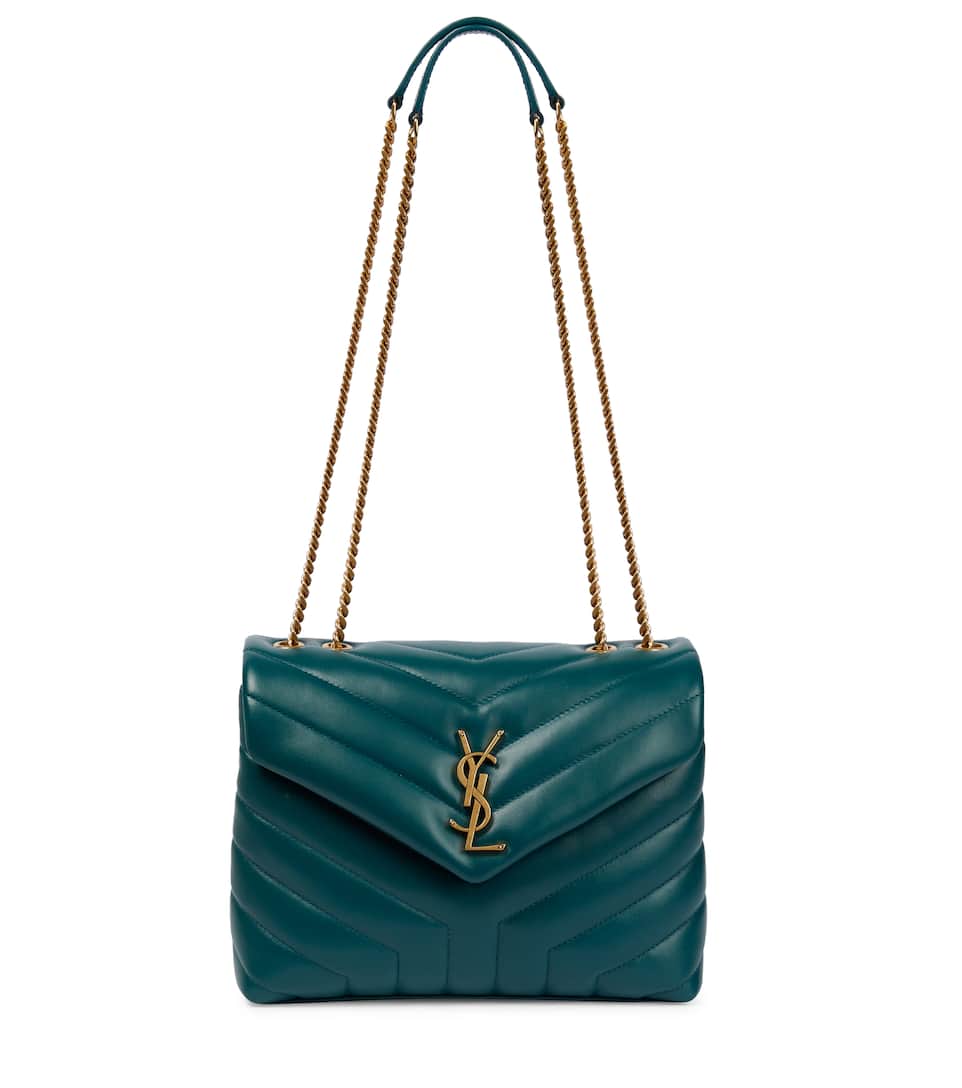 Saint Laurent Loulou Small Leather Shoulder Bag In 绿色 ModeSens