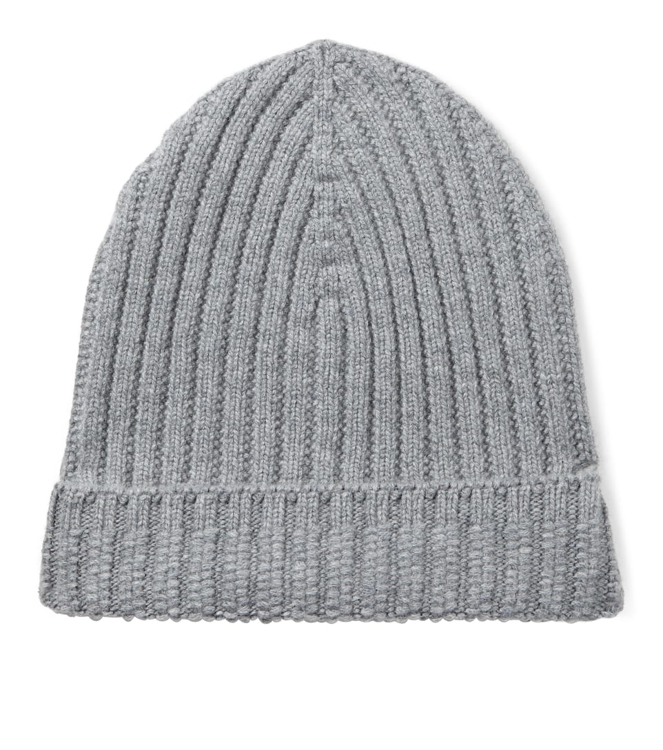 BARRIE RIBBED-KNIT CASHMERE BEANIE,P00574536