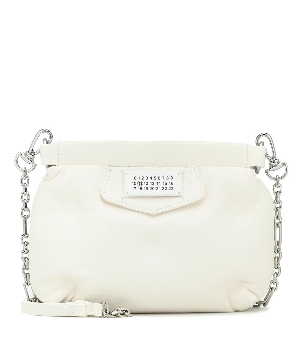 Click to view more detailed imagery on our partner's website Maison Margiela Red Carpet Glam Slam Mini Leather Clutch In White