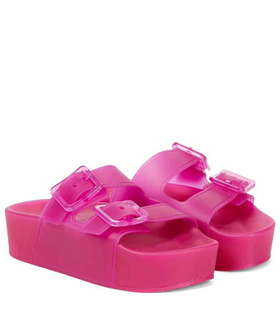 rubber platform sandals