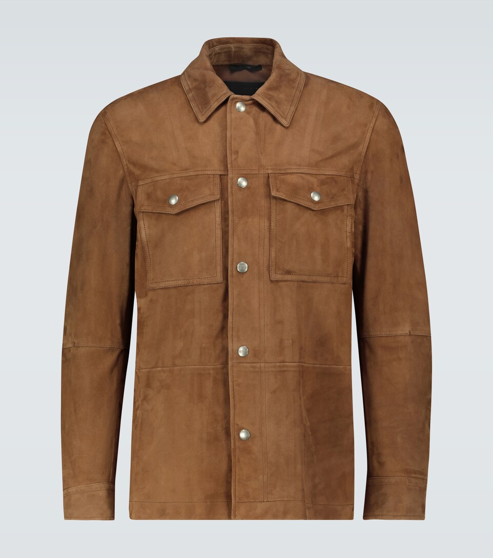 suede overshirt jacket