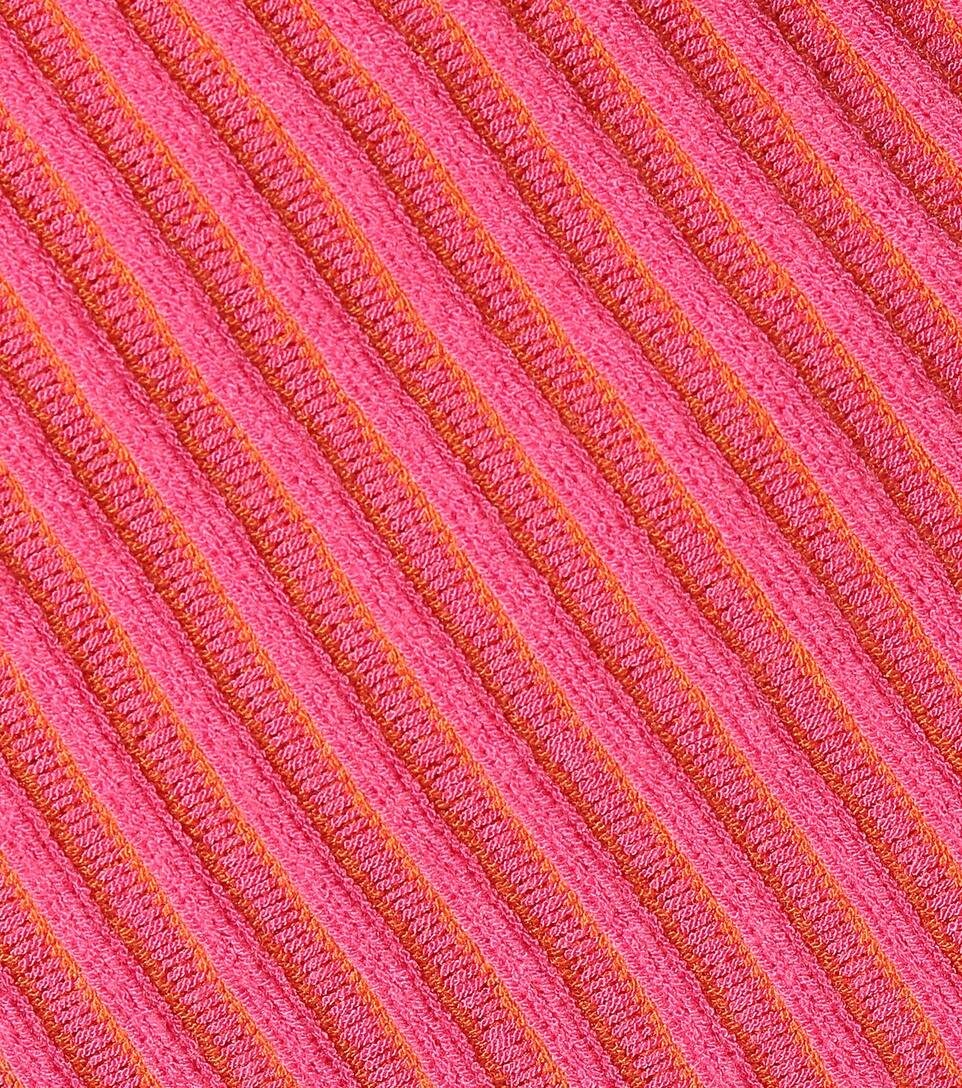 la maille rosa罗纹针织毛衣