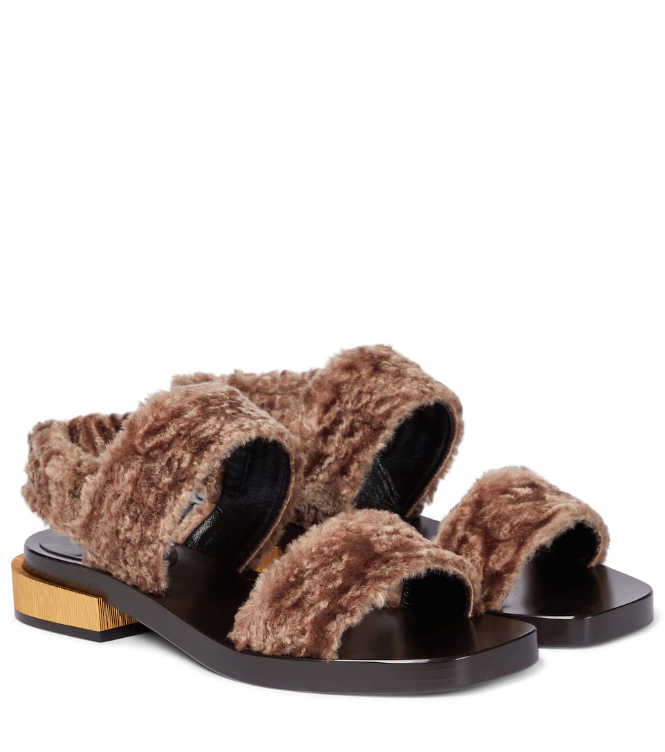 sandale gucci fourrure