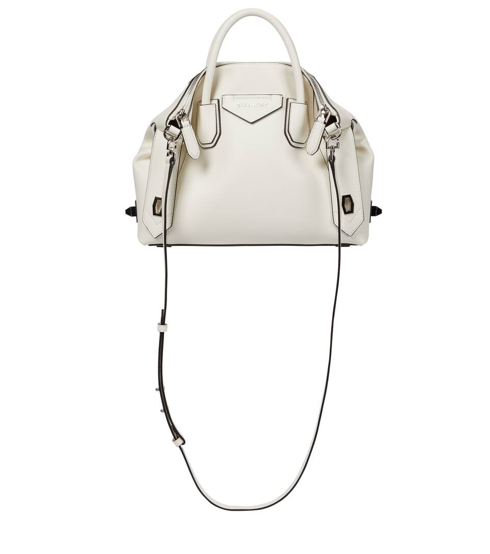 Givenchy Small Antigona Soft Satchel Bag In Calfskin In White