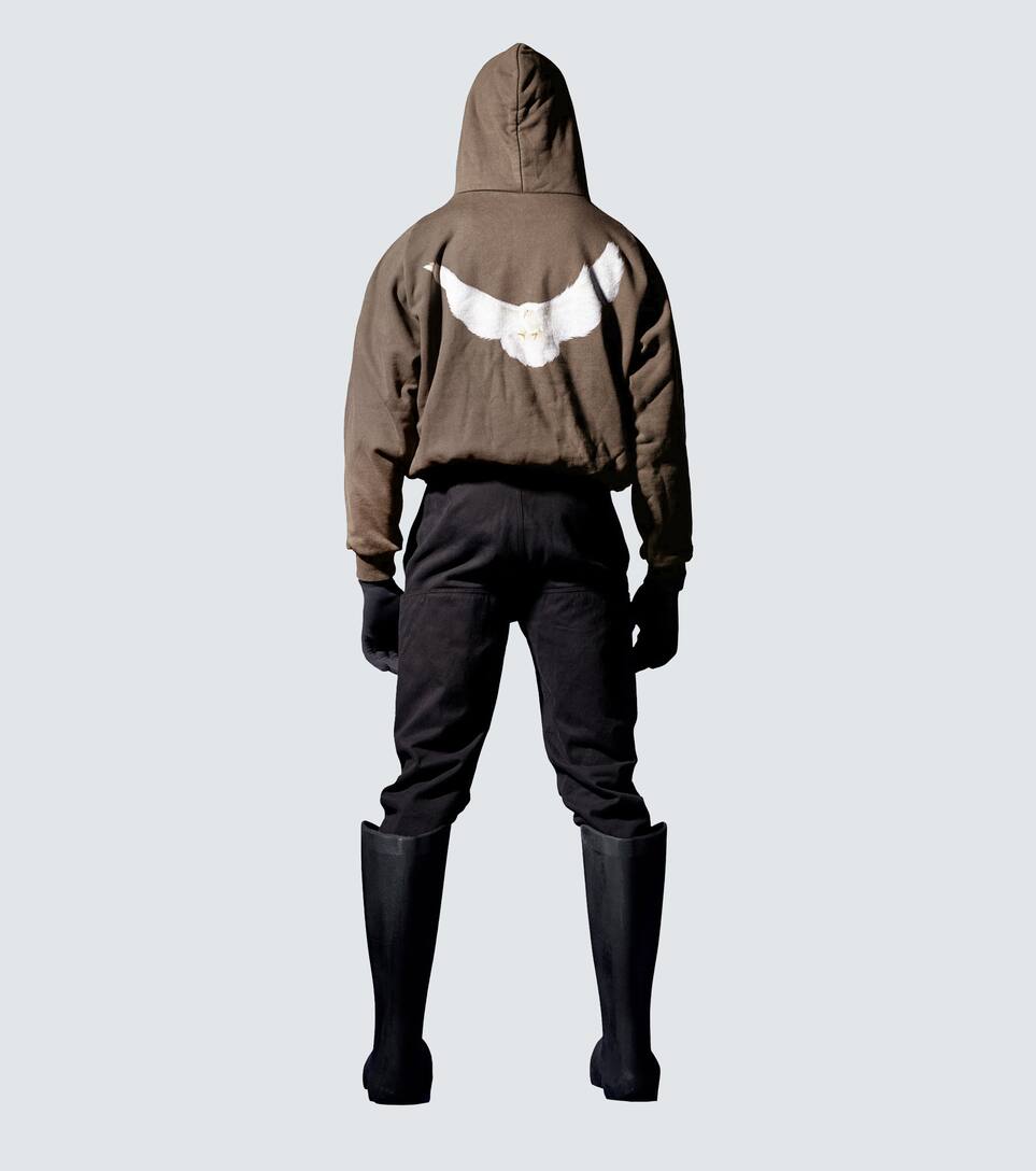 yeezy gap balenciaga shrunken hoodie