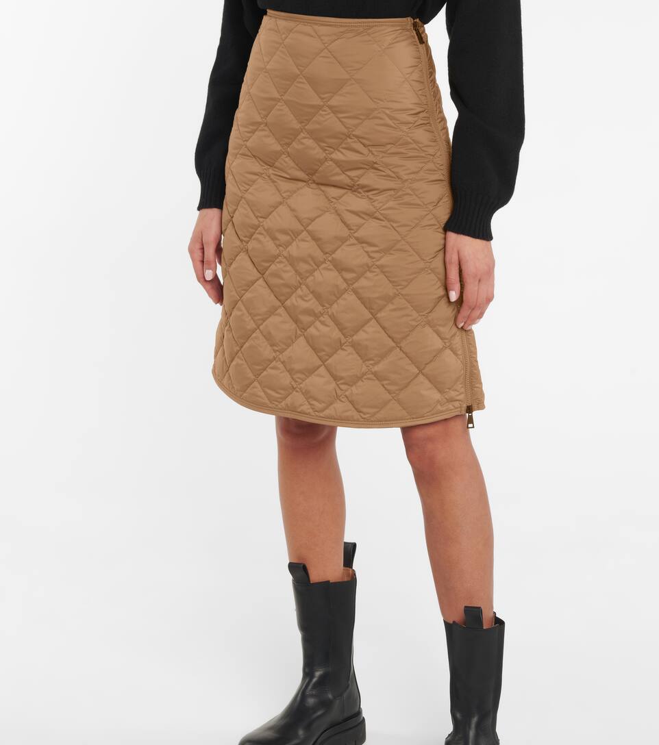 long quilted skirt