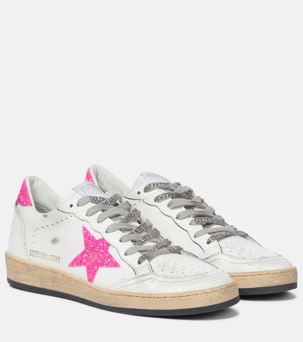 Golden goose ball star leather sneakers clearance