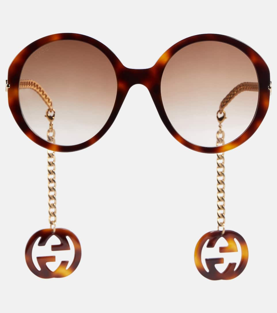 Round Sunglasses With Gg Charms - Gucci | Mytheresa