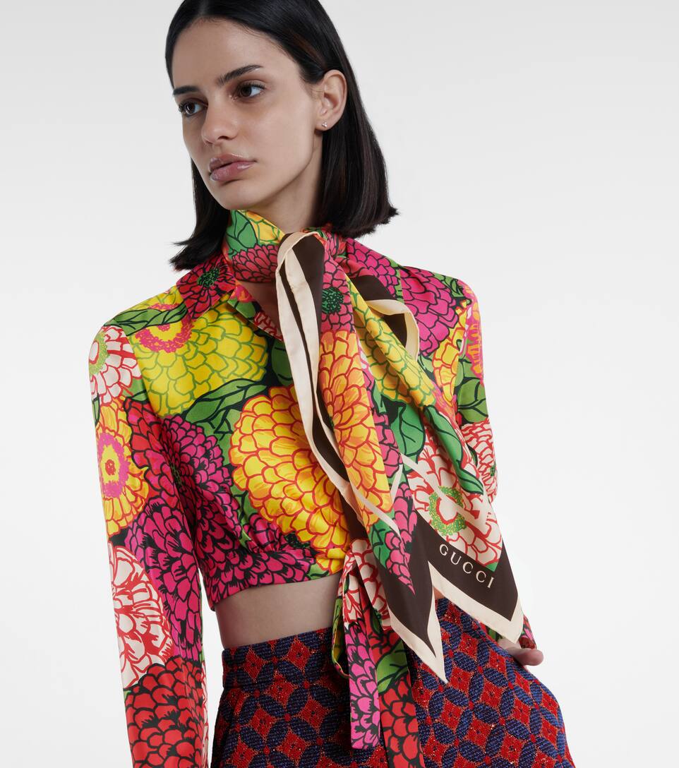 x ken scott floral silk scarf gucci mytheresa x ken scott floral silk scarf gucci mytheresa