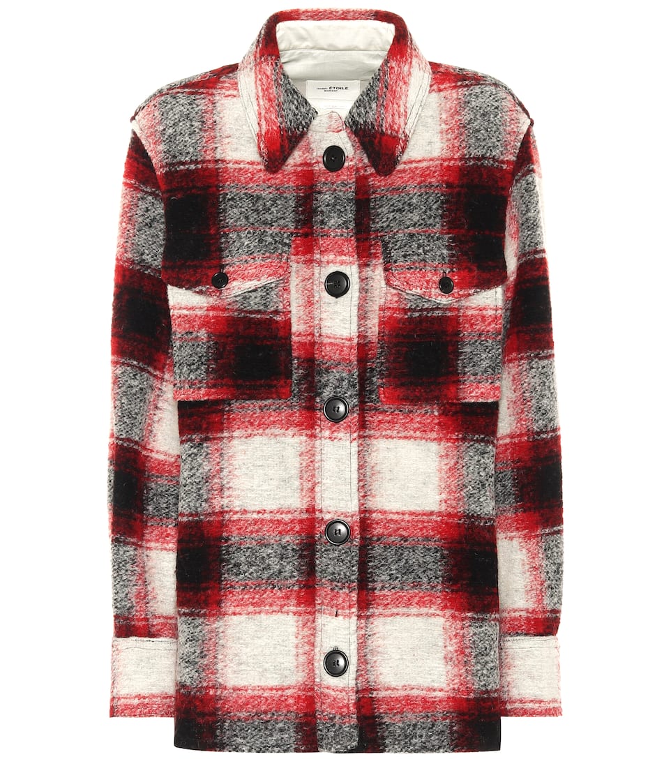 Isabel Marant Etoile Gastoni Checked Wool Blend Jacket Mytheresa Articulos populares de etoile isabel marant. gastoni checked wool blend jacket