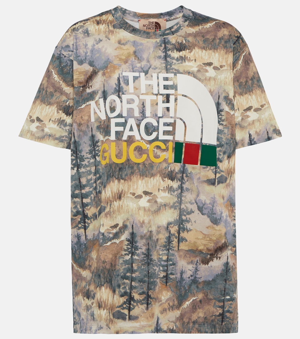 Gucci X The North Face Printed Cotton T Shirt Mytheresa
