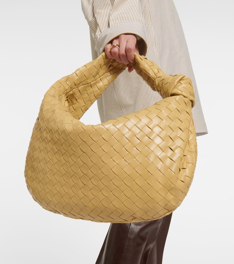 bv jodie s号皮革托特包