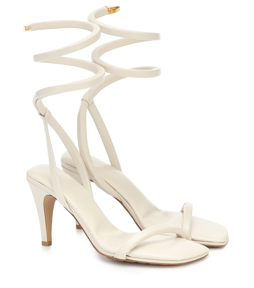 bottega veneta white sandals