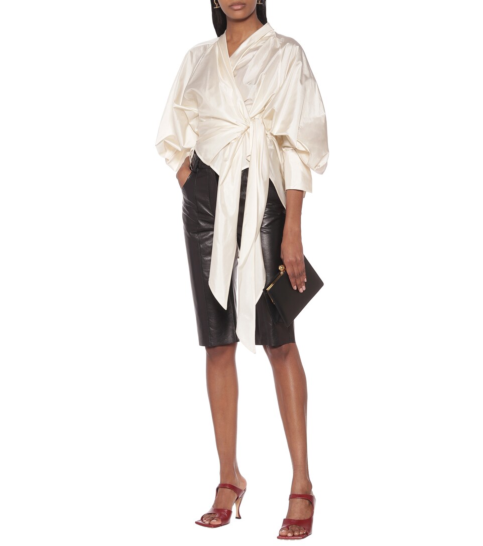 callula真丝塔夫绸女式上衣