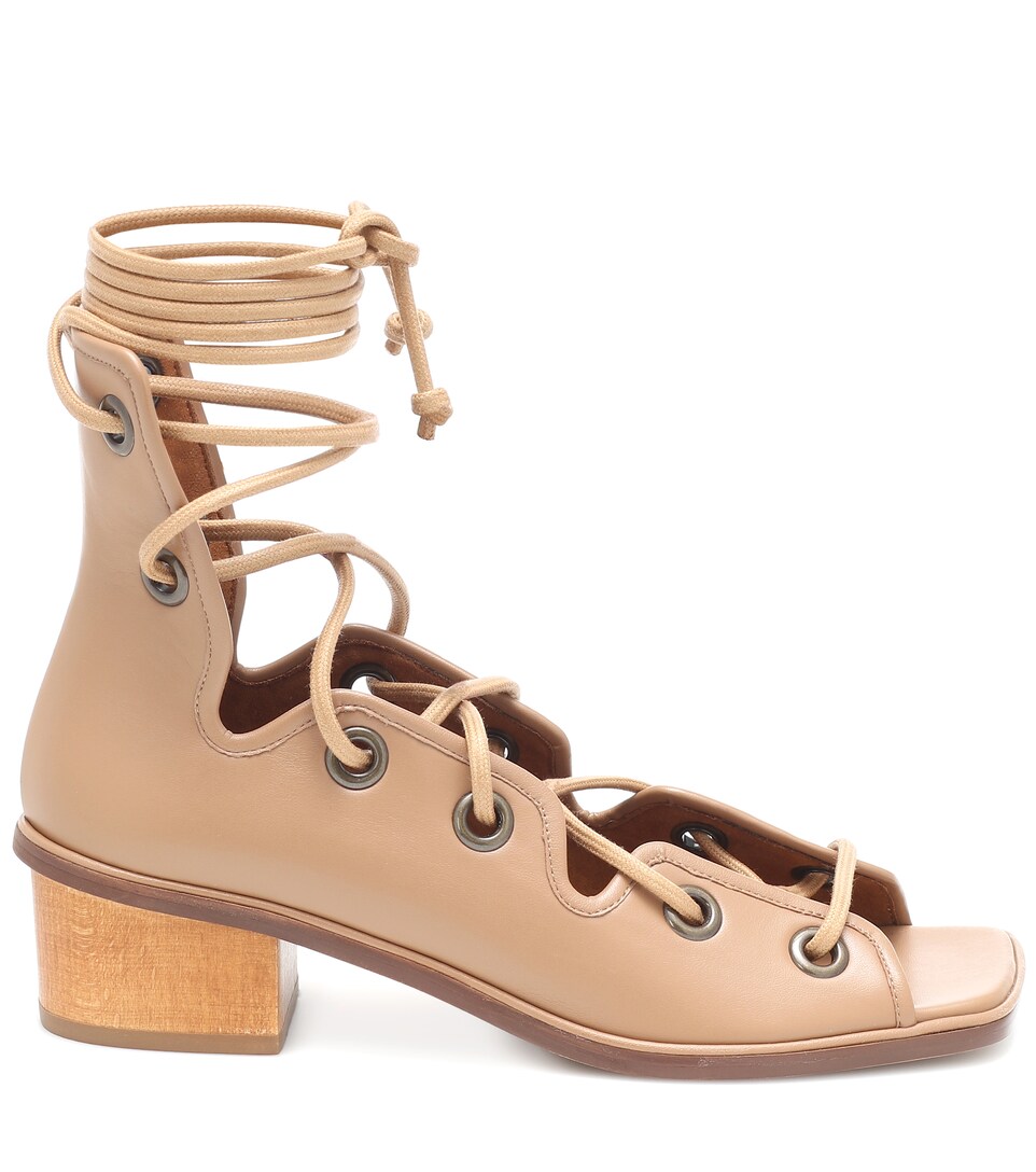 maia人造皮革凉鞋