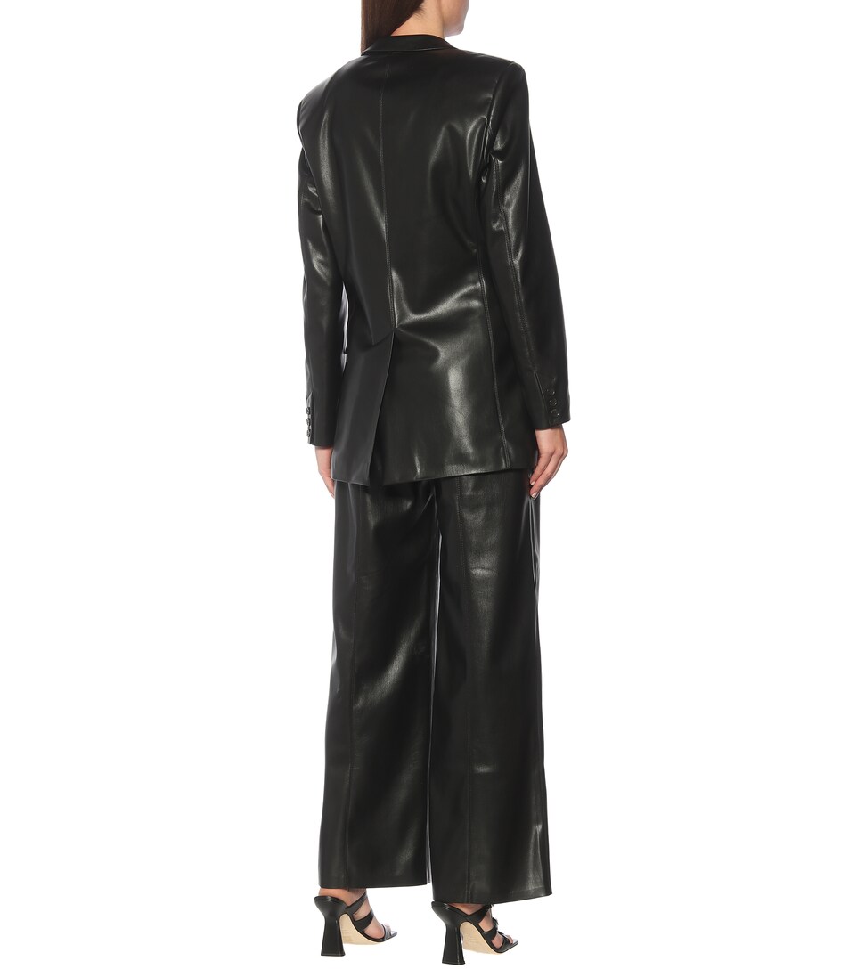 人造皮革西装式外套