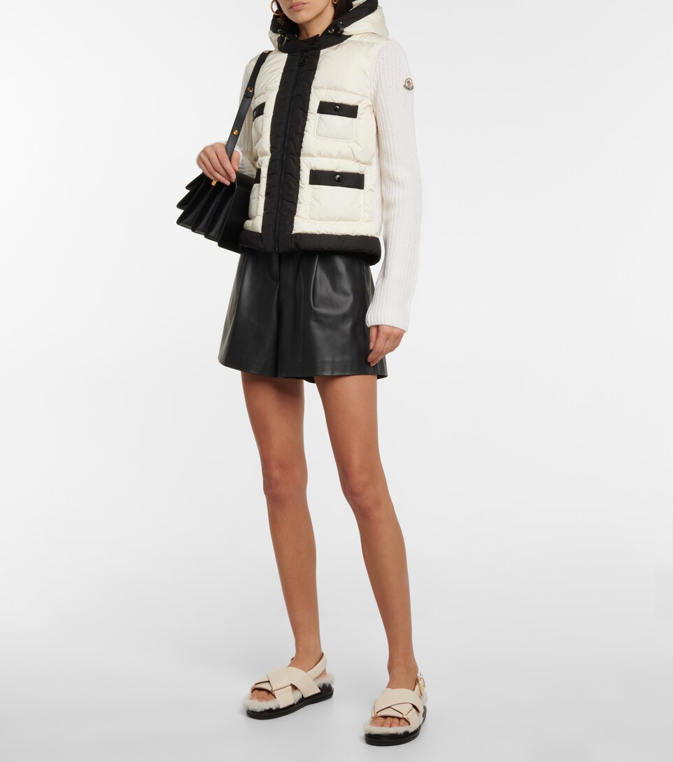 moncler knit down jacket