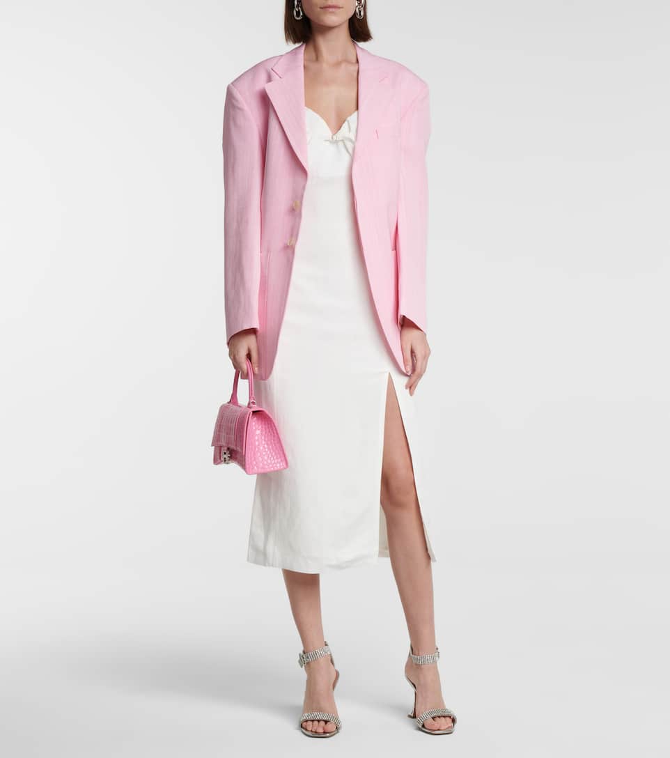 AMINA MUADDI JAH JAH EMBELLISHED LEATHER SANDALS