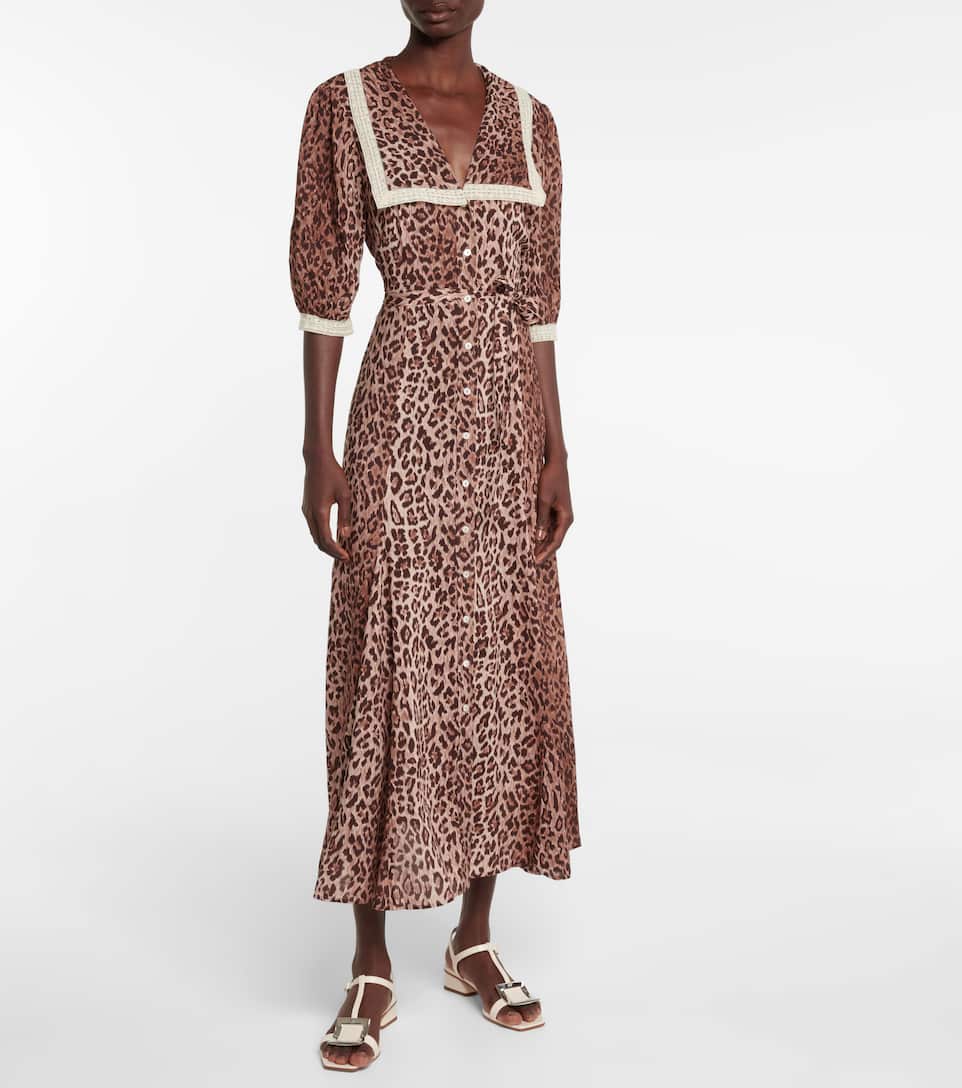 Rixo Ellen leopardprint maxi dress Mytheresa