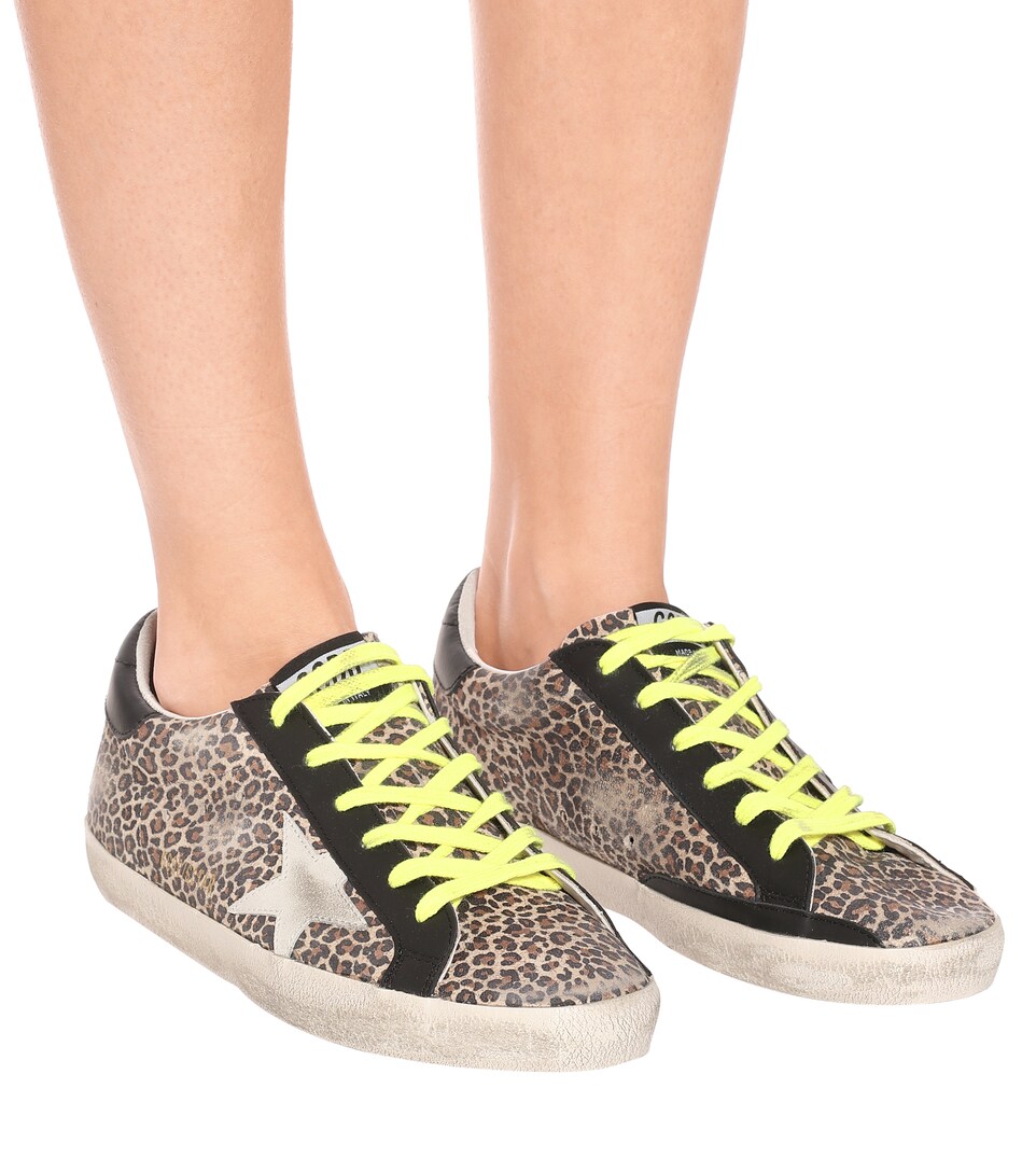 superstar豹纹运动鞋