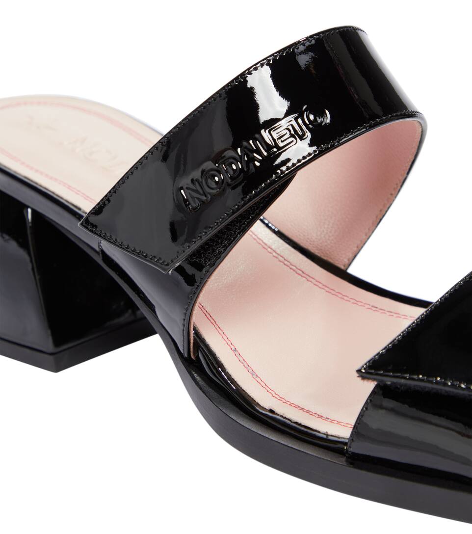 【Nodaleto】 Bulla SL 45 patentレザーサンダル Nodaleto Bulla Sl 45 Patent Leather Sandals In Black | ModeSens