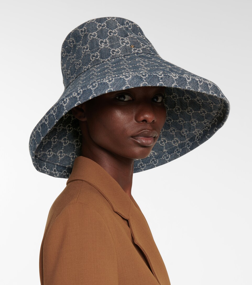 Gucci - GG jacquard denim hat | Mytheresa