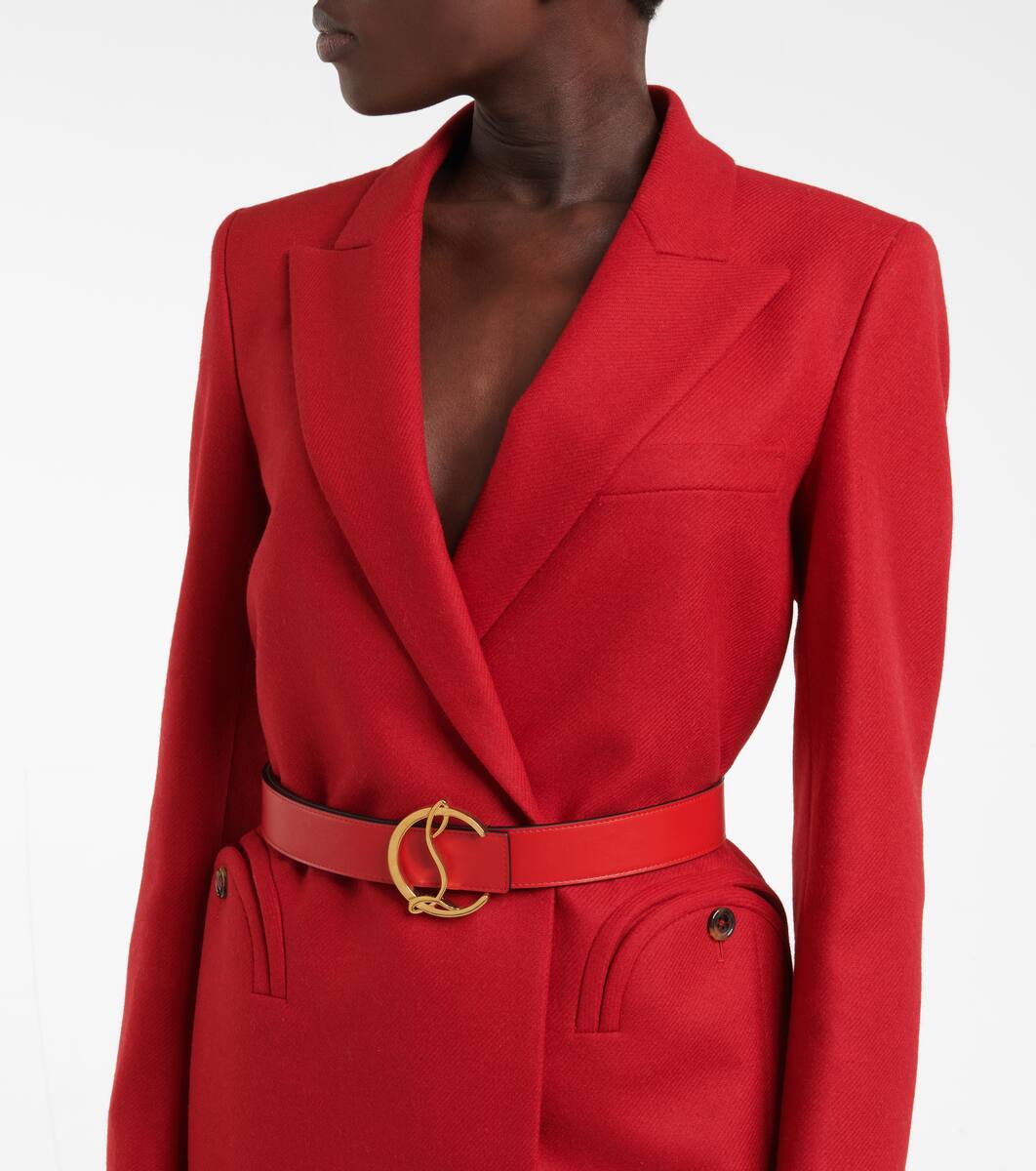 louboutin belt womens