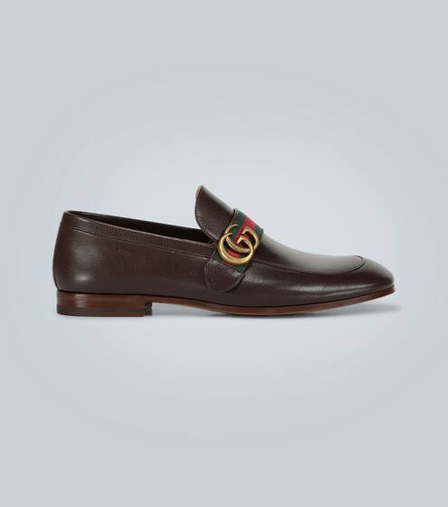 Leather loafers with GG Web | Gucci