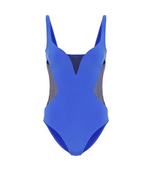 Mesh-trimmed swimsuit | Stella McCartney