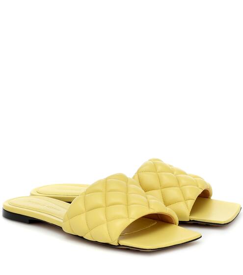 Padded leather sandals | Bottega Veneta