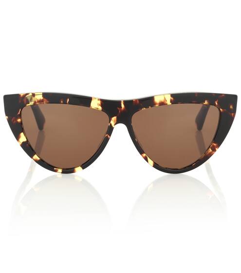 Cat-eye acetate sunglasses | Bottega Veneta