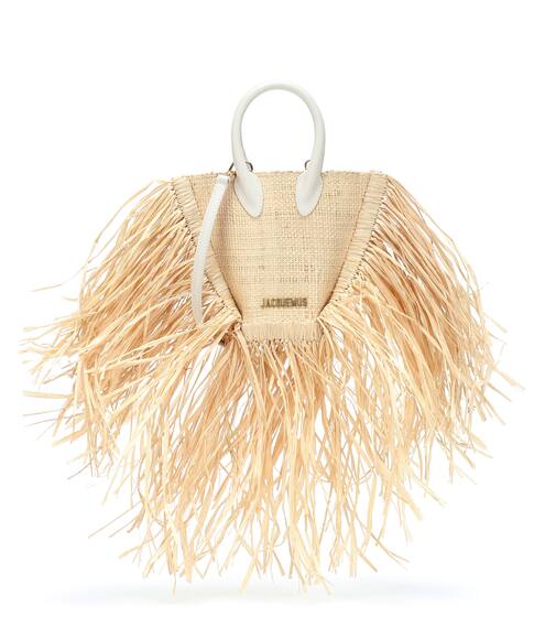 Le Petit Baci straw tote | Jacquemus