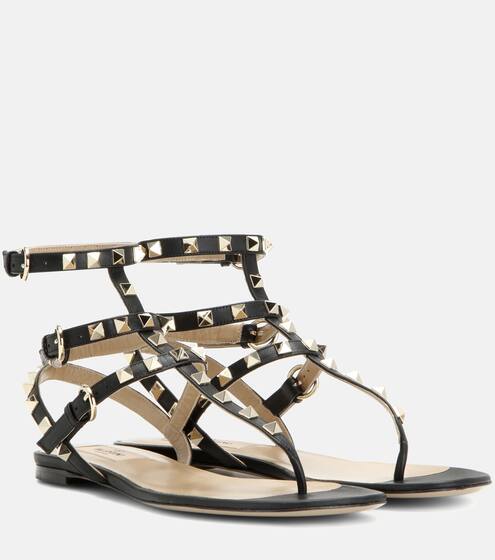 Valentino Garavani Rockstud leather sandals | Valentino