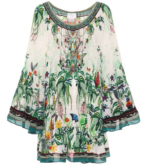 Floral silk dress | Camilla