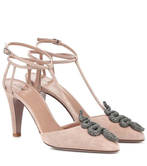 Valentino Garavani embellished suede pumps | Valentino