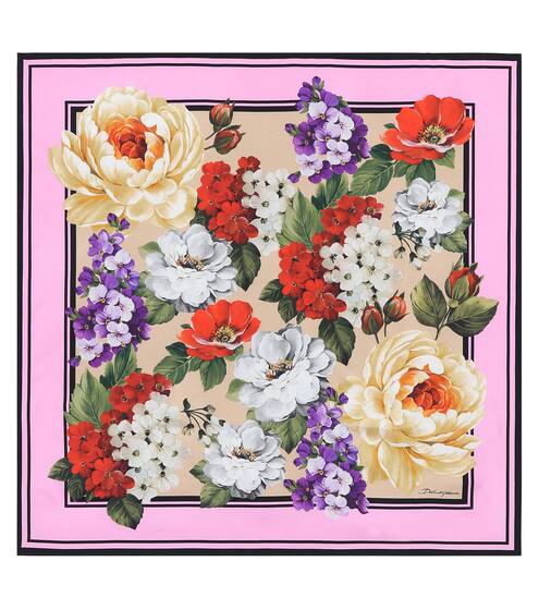 Floral silk scarf | Dolce & Gabbana