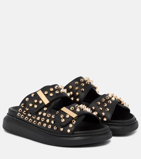 铆钉皮革凉鞋 | Alexander McQueen