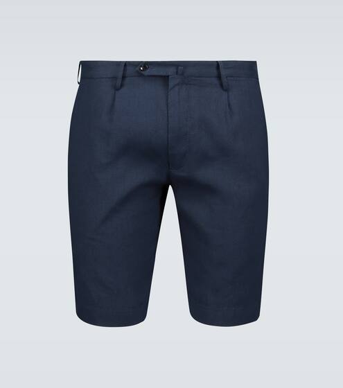 Classic linen shorts | Incotex