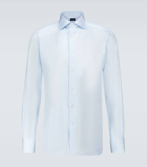 Italian-collar long-sleeved shirt | Ermenegildo Zegna