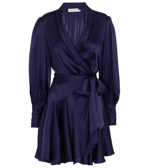 真丝裹身迷你连衣裙 | Zimmermann