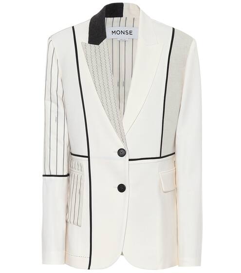 Inside Out Patchwork blazer | Monse